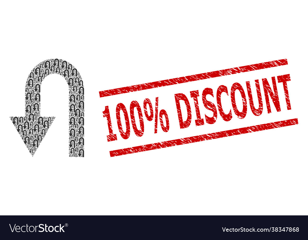 Turn back recursion composition icons vector image Turn back recursion composition icons