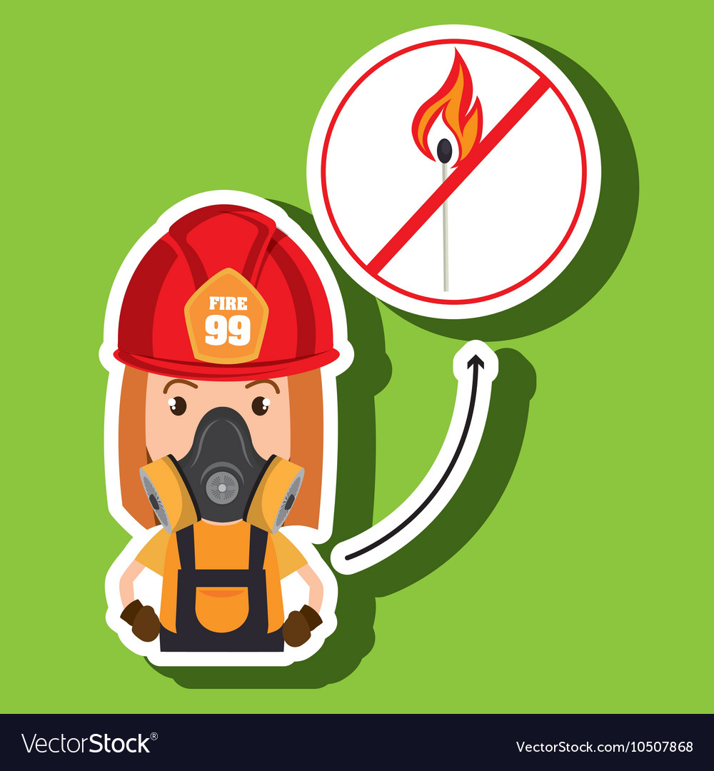 Woman fire match Royalty Free Vector Image - VectorStock