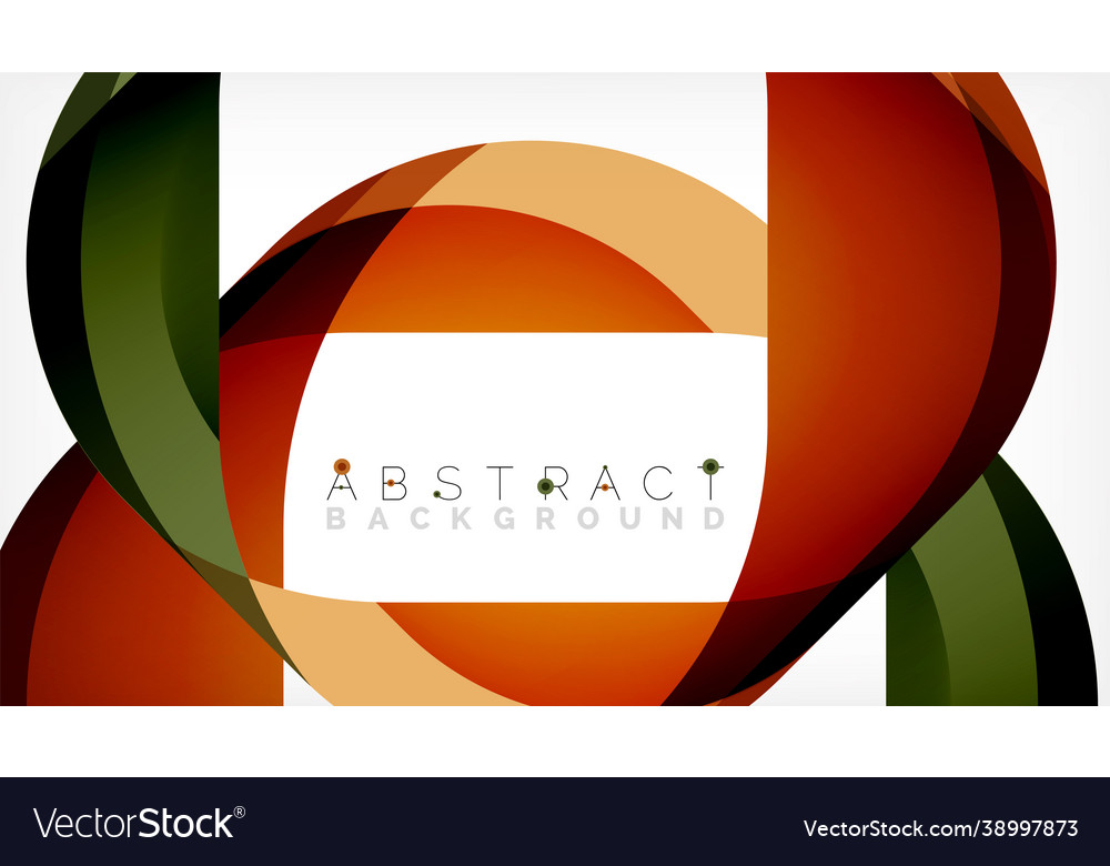 Abstract square shape with overlapping waves vector image Abstract square shape with overlapping waves