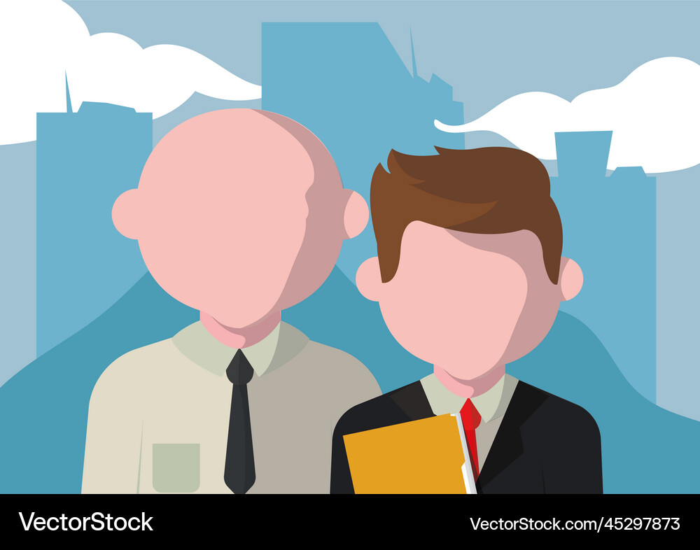 Business men profession Royalty Free Vector Image