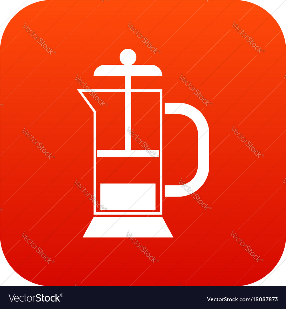 red french press