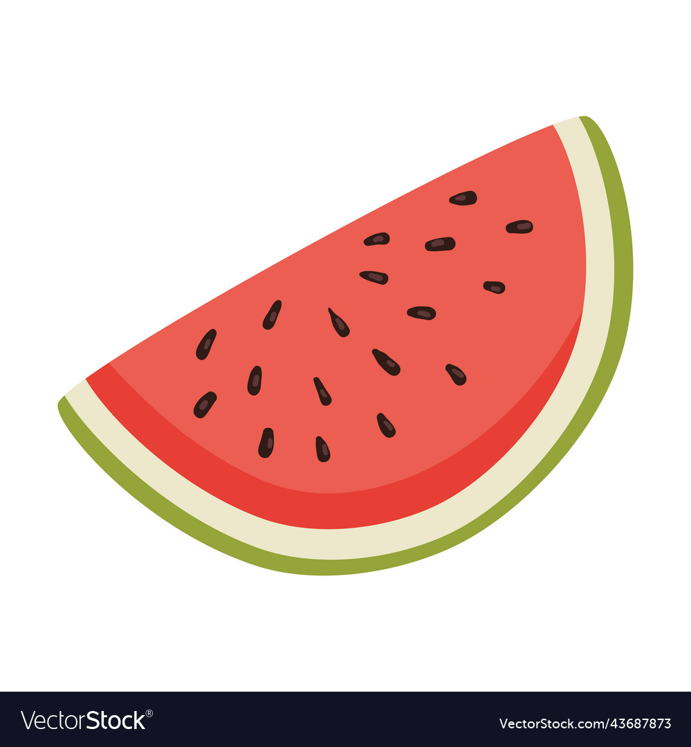 Half watermelon fruit Royalty Free Vector Image