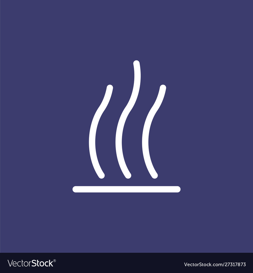 Heat icon for simple flat style weather ui design