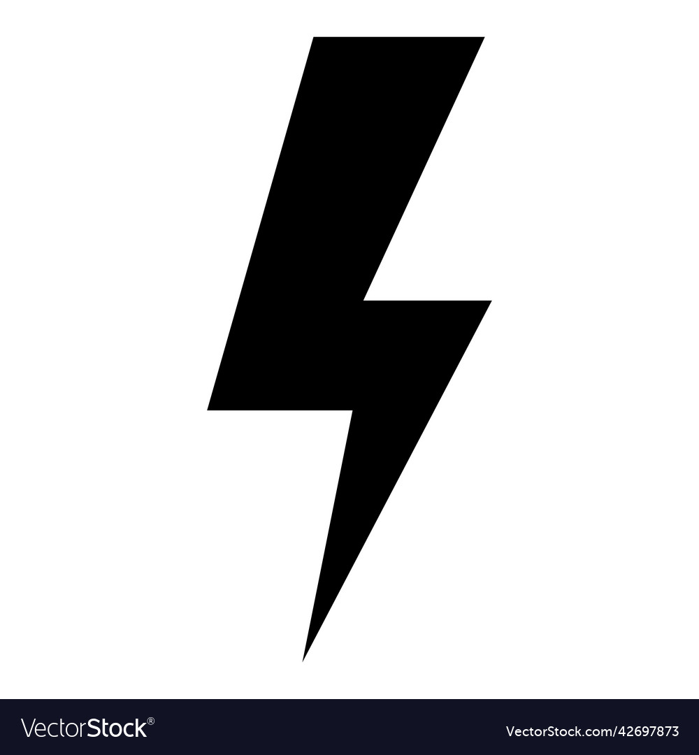 Lightning icon energy and thunder electricity Vector Image