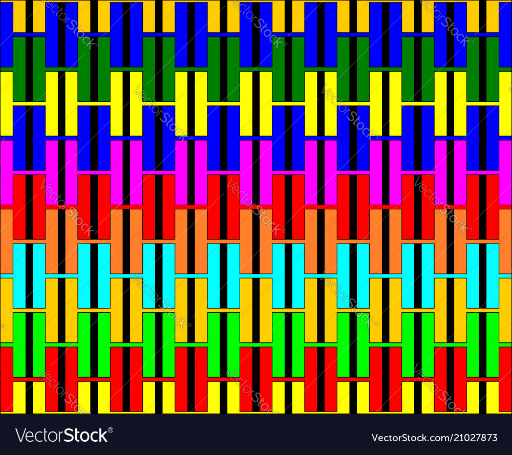 Multi-color h alphabet pattern background vector image Multi-color h alphabet pattern background