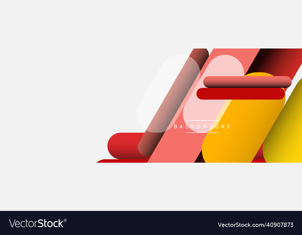 Overlapping round shapes and lines background