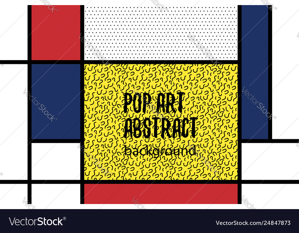 Pop Art Geometrie mondrian style line zurück