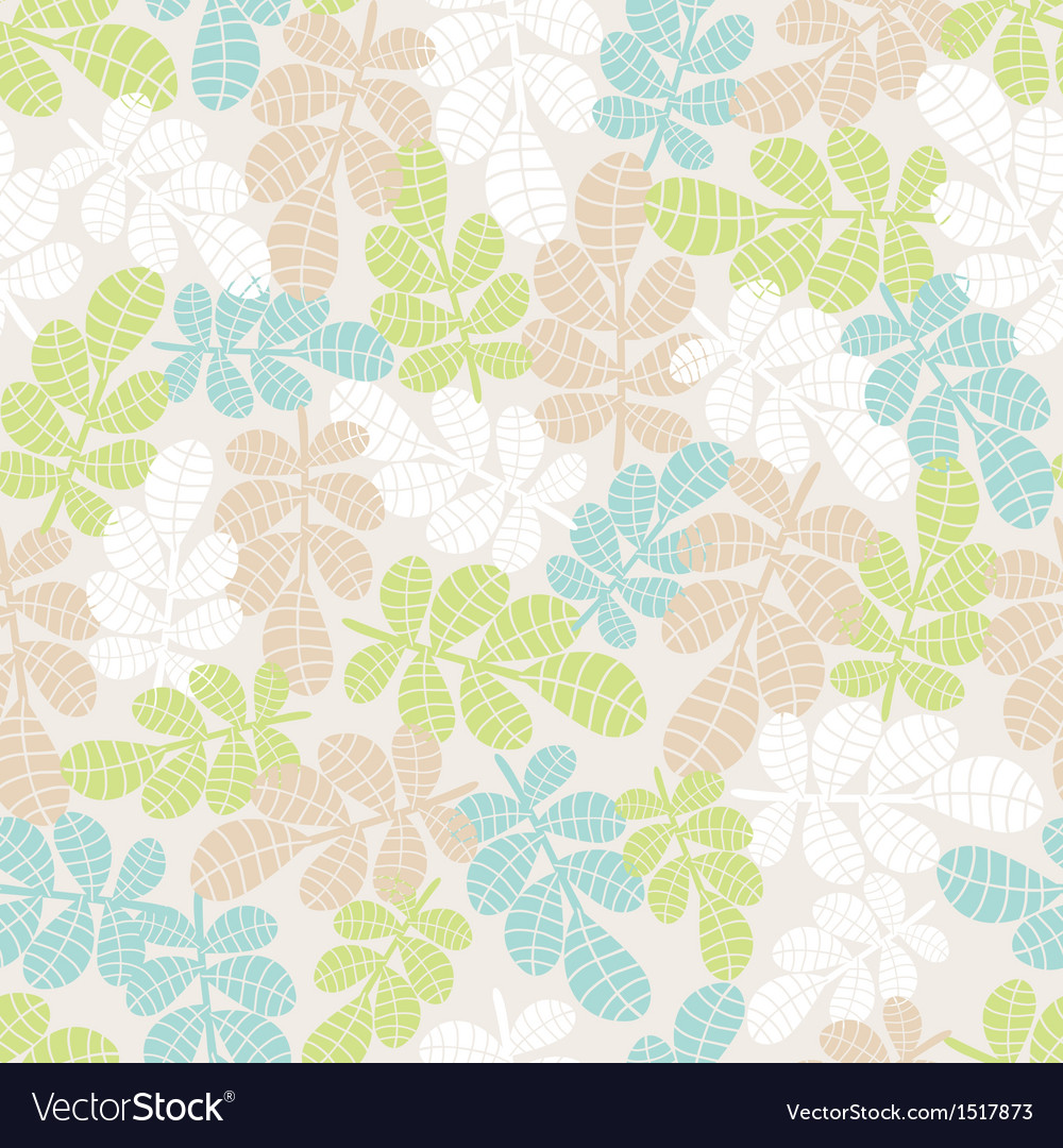 Seamless background with leaves and grass