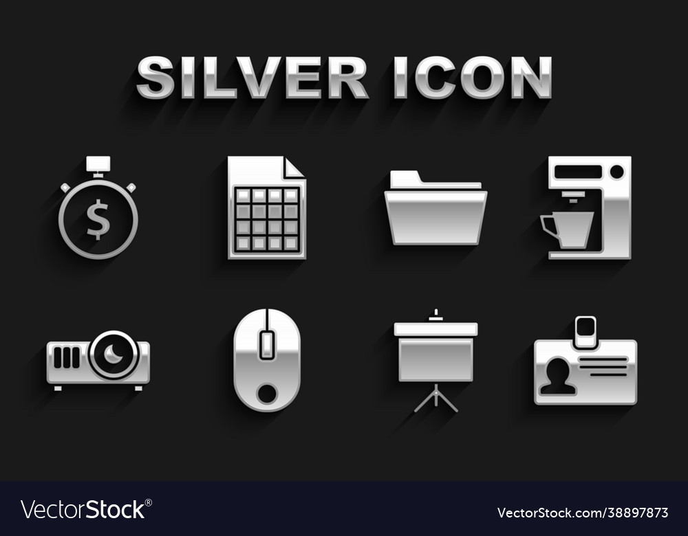 Set computer mouse coffee machine identification