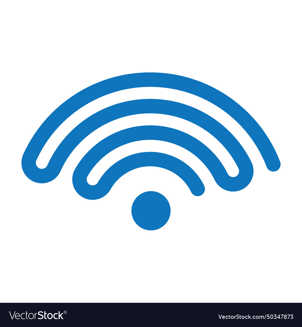 Wifi symbol icon Royalty Free Vector Image - VectorStock