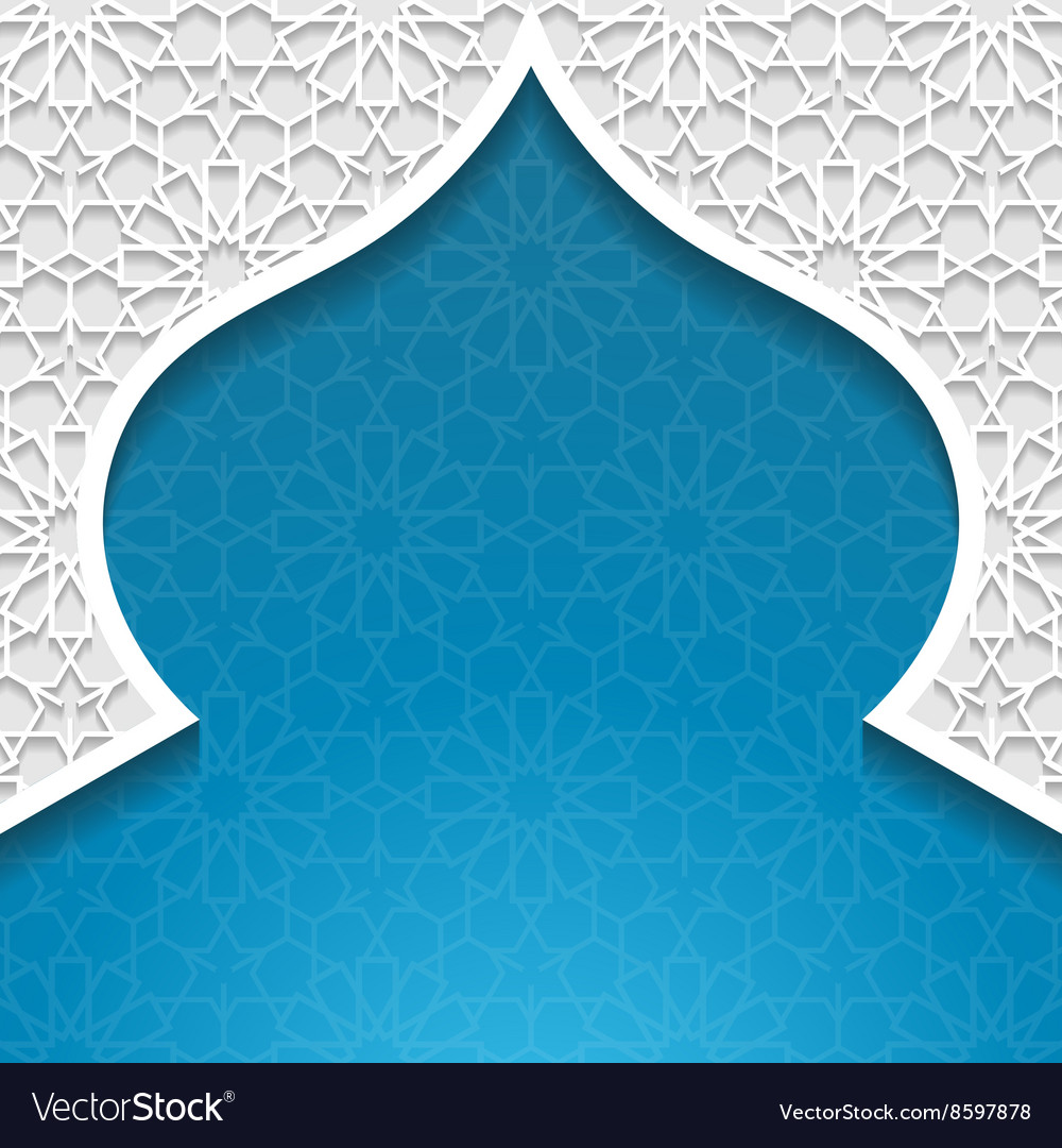 Abstract Background With Traditional Ornament Vector Image