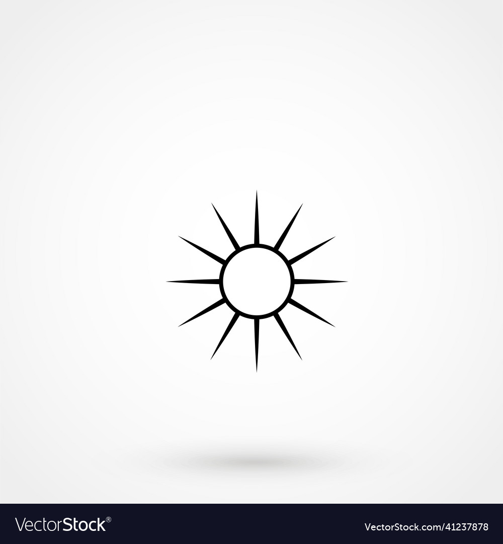 Helligkeit Symbol flach vector image Helligkeit Symbol flach