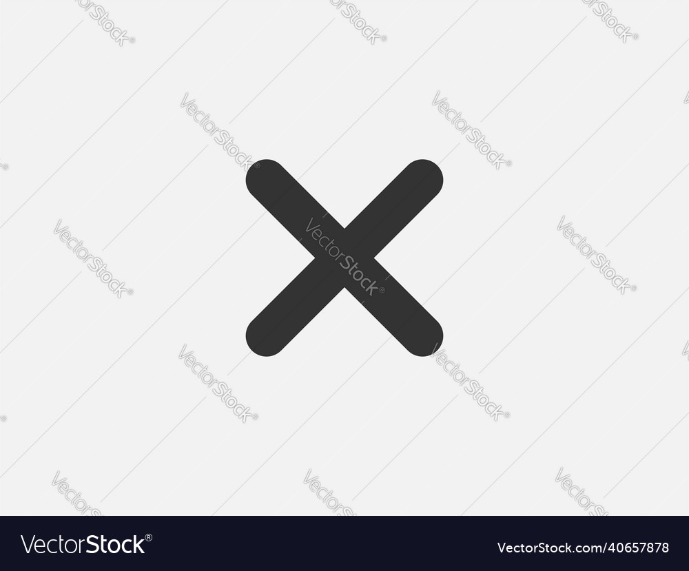 Close icon sign cancel symbol web design error