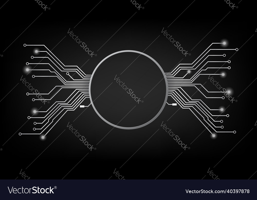 Design element in techno style with copy space Vector Image Design element in techno style with copy space
