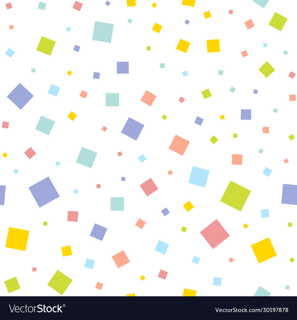Seamless texture with random colorful squares vector image Seamless texture with random colorful squares
