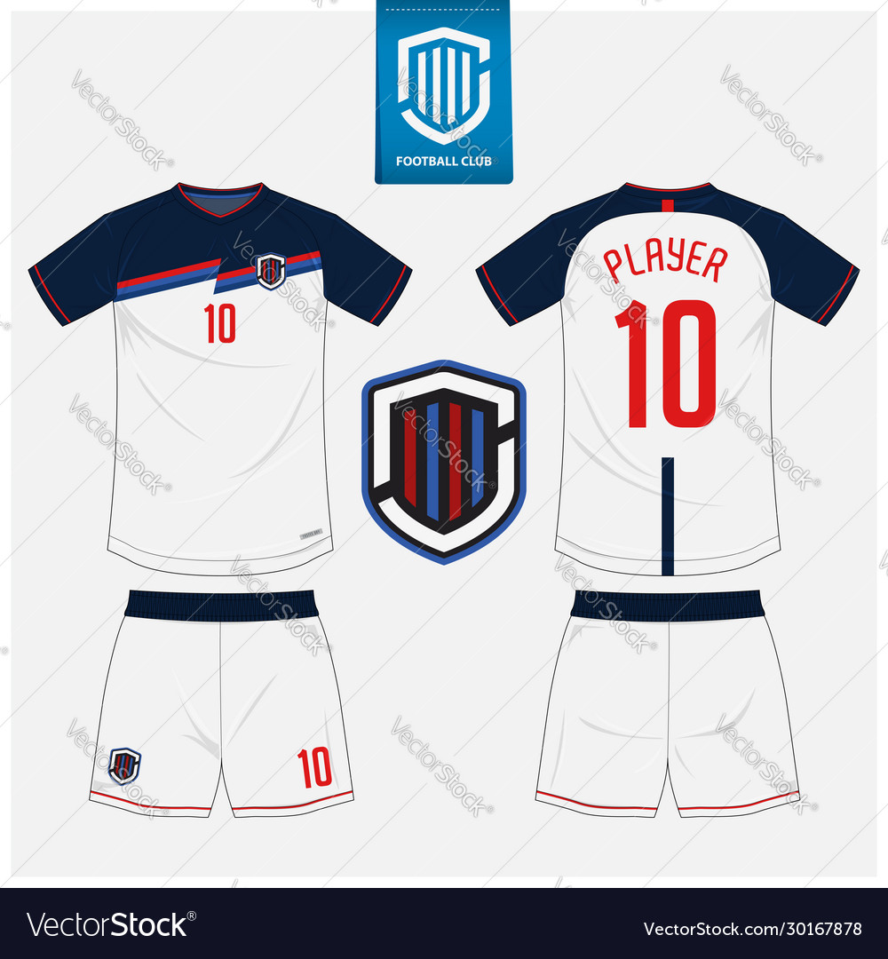 Soccer Jersey Football Kit Mockup Template Design Vector Image