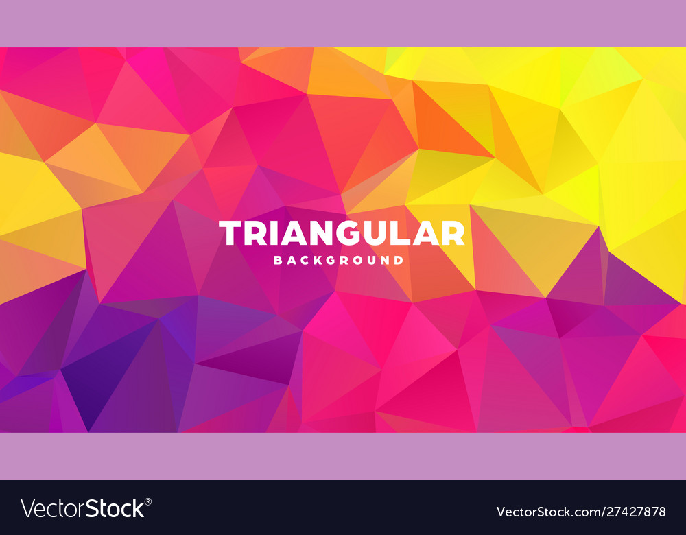 Triangle Polygonal Abstract Geometric Background Vector Image