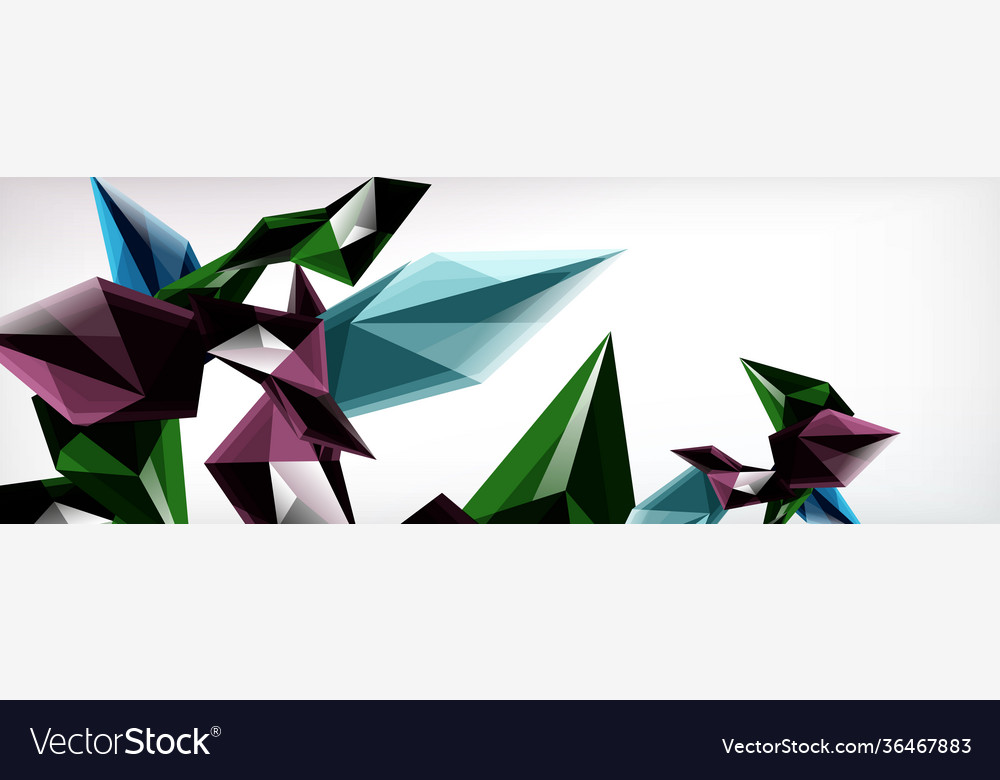 3d triangles and pyramids abstract vector image 3d triangles and pyramids abstract