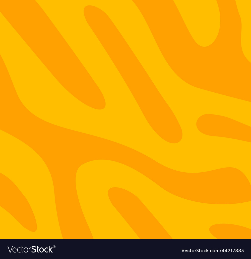Abstract liquid orange zebra background pattern vector image Abstract liquid orange zebra background pattern
