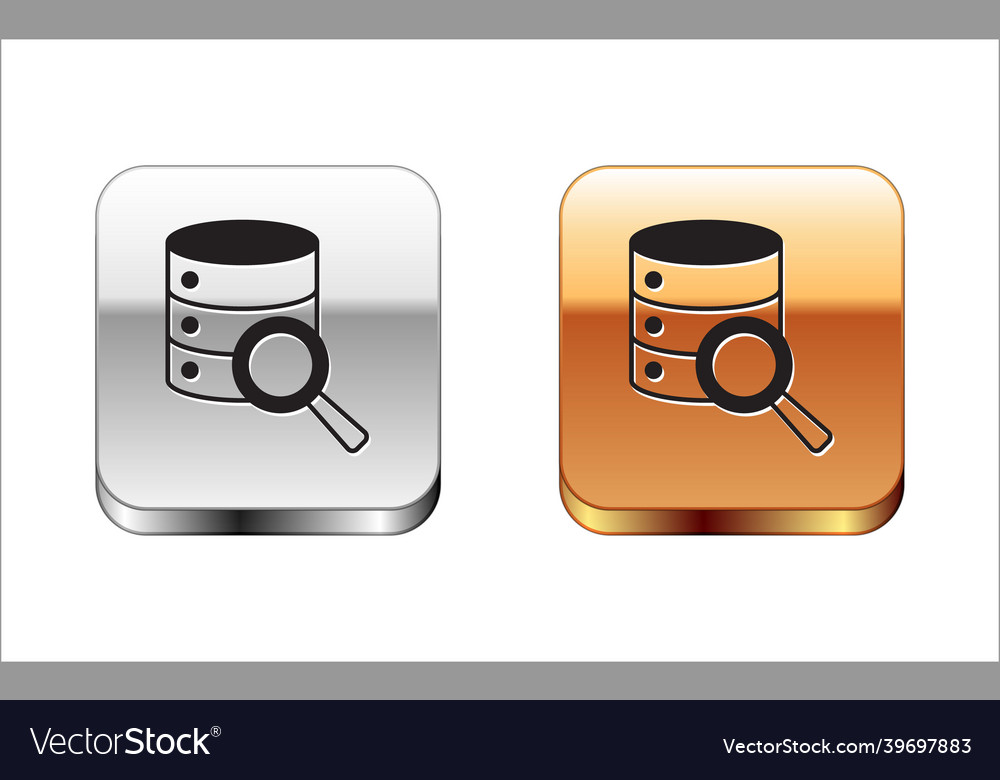Black server data web hosting icon isolated