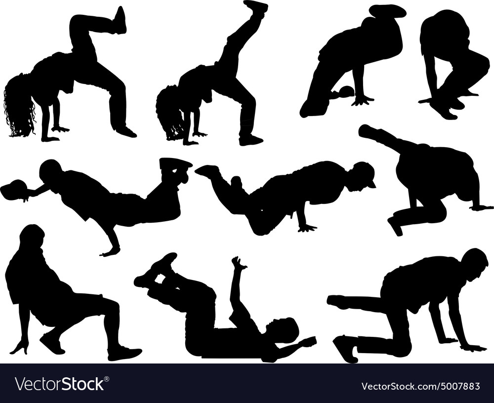 Breakdance collection Royalty Free Vector Image