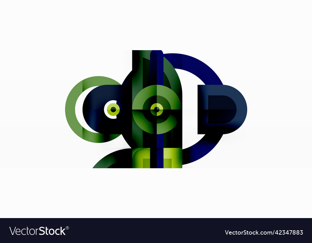 Creative geometric wallpaper minimal vector image Creative geometric wallpaper minimal