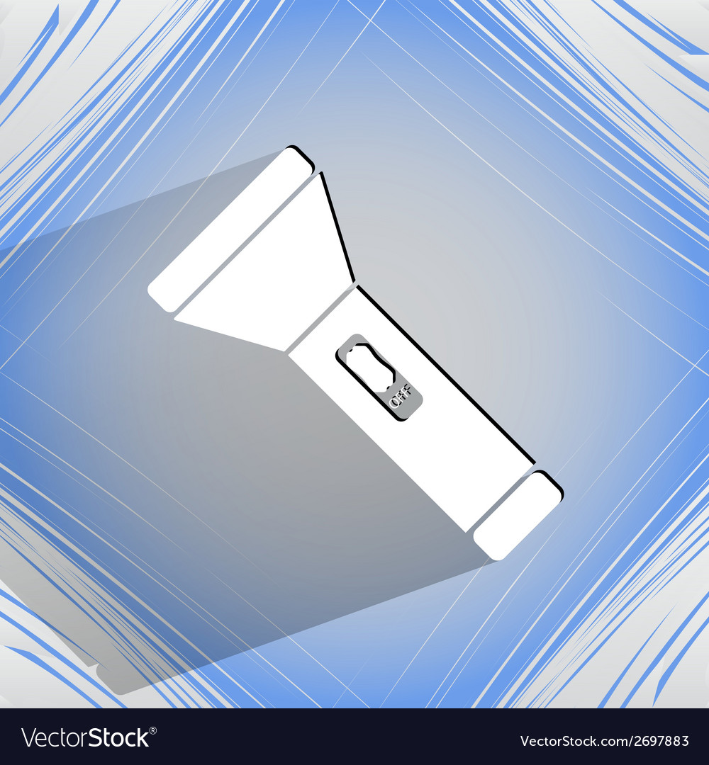 Flashlight flat modern web button