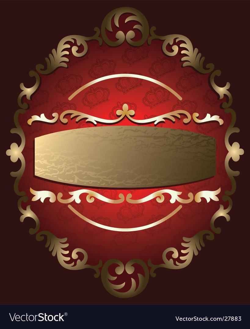 Ornate banner Royalty Free Vector Image - VectorStock