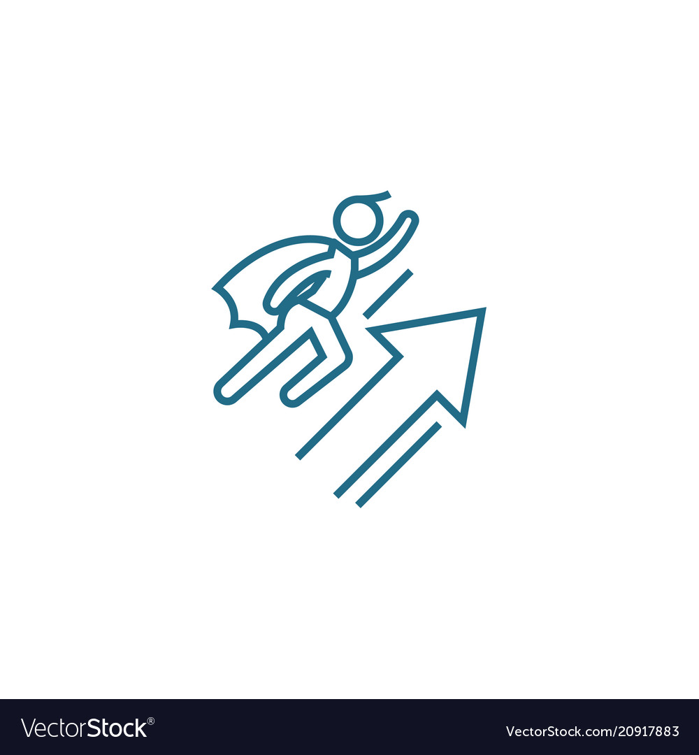 Rapid progress linear icon concept