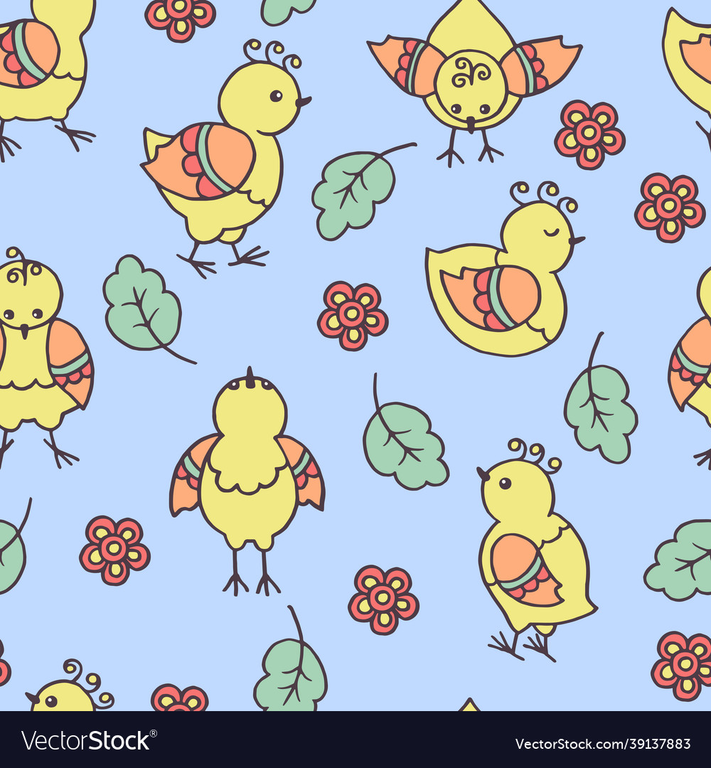 Seamless pattern with abstract bright yellow
