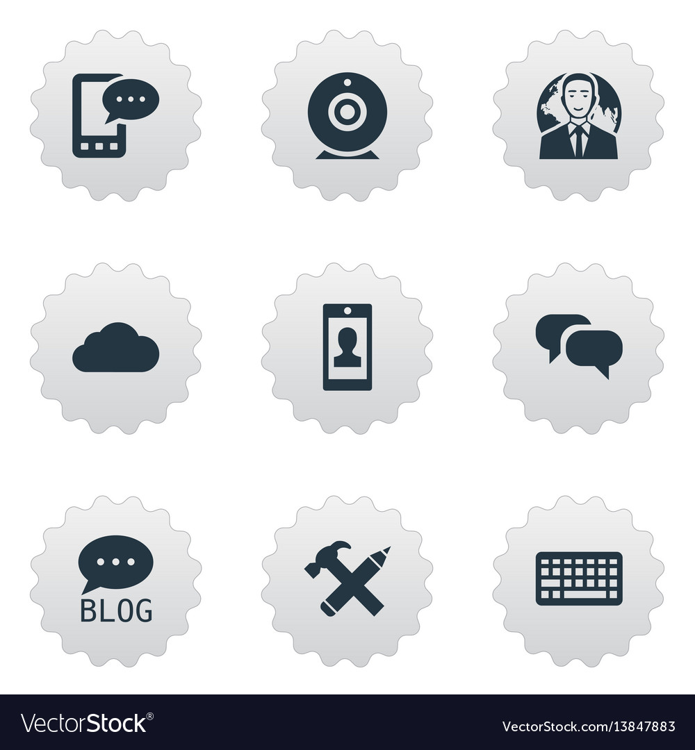 Set of simple user icons Vector Image Set of simple user icons