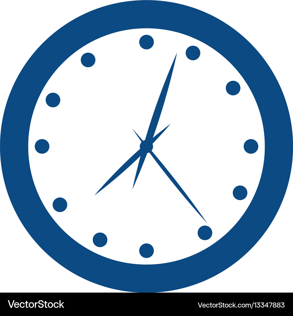 Wall clock isolated Royalty Free Vector Image - VectorStock