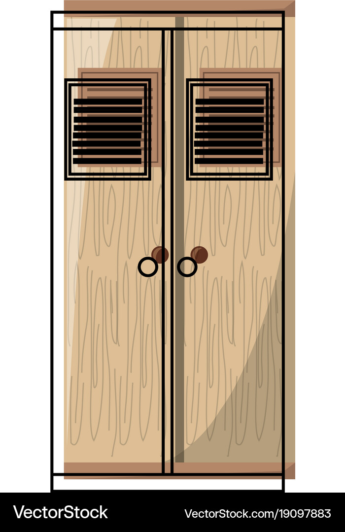 Wardrobe icon image Royalty Free Vector Image - VectorStock