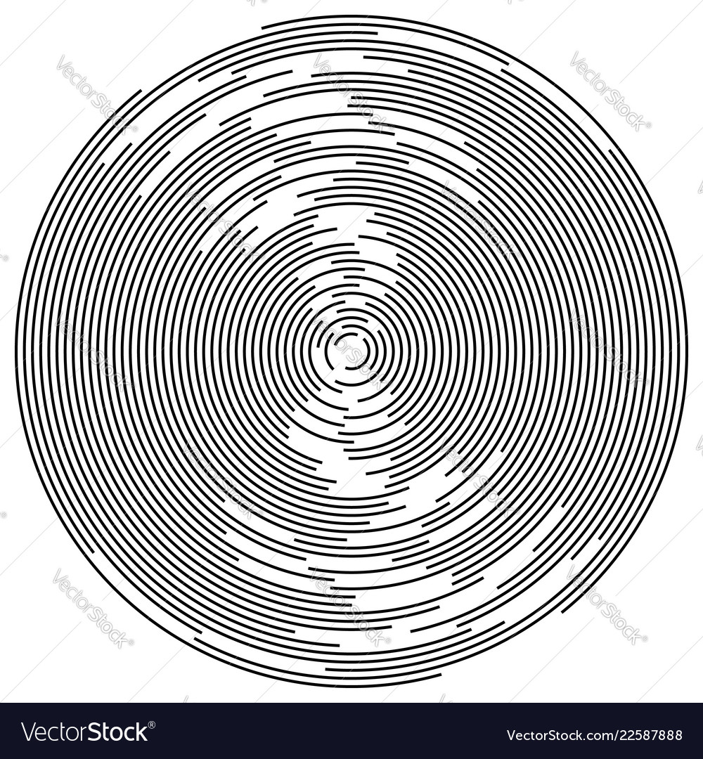 Concentric circles abstract element radiating vector image Concentric circles abstract element radiating