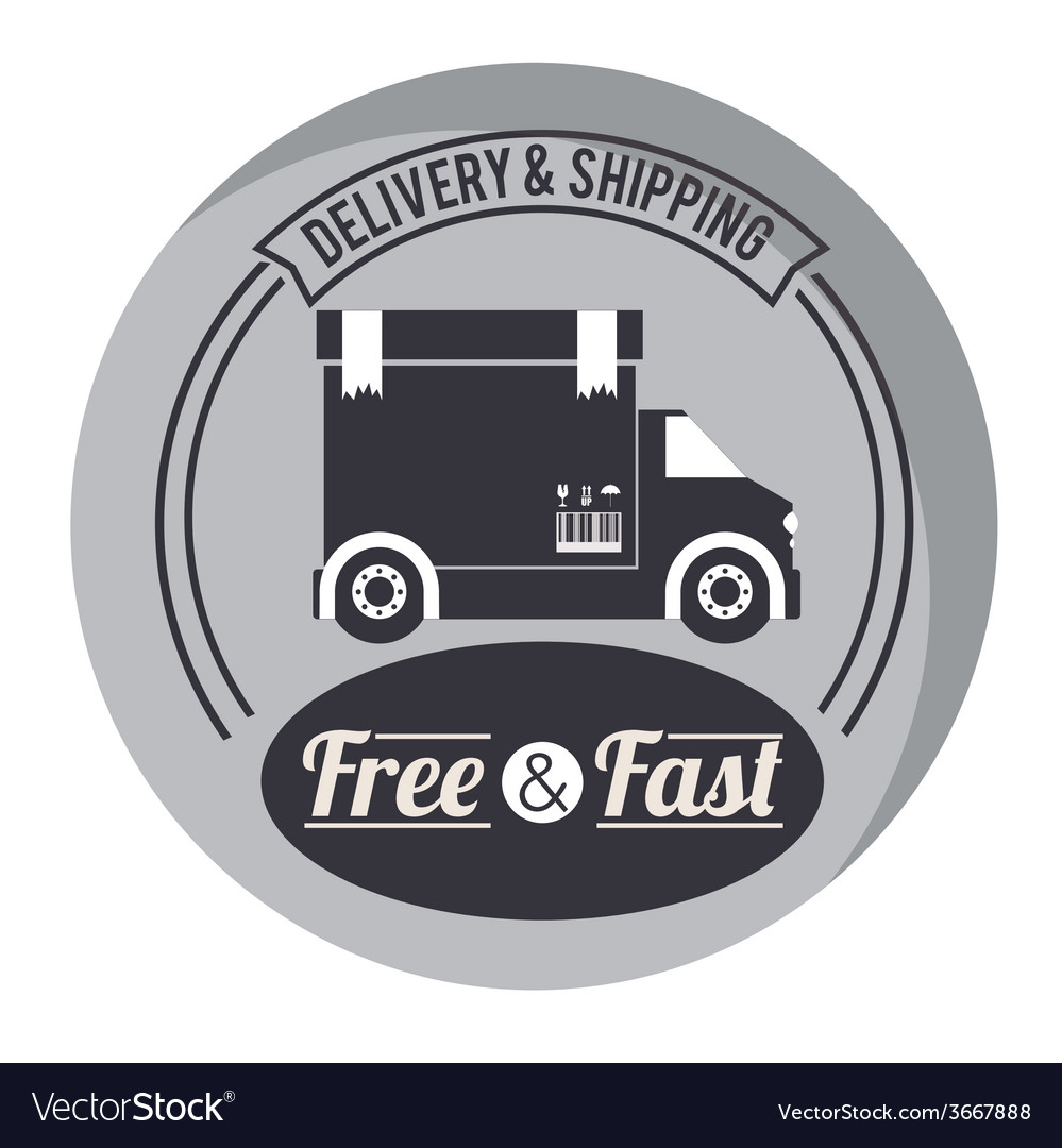 Delivery Design Over White Background Royalty Free Vector Delivery Design Over White Background Royalty Free Vector