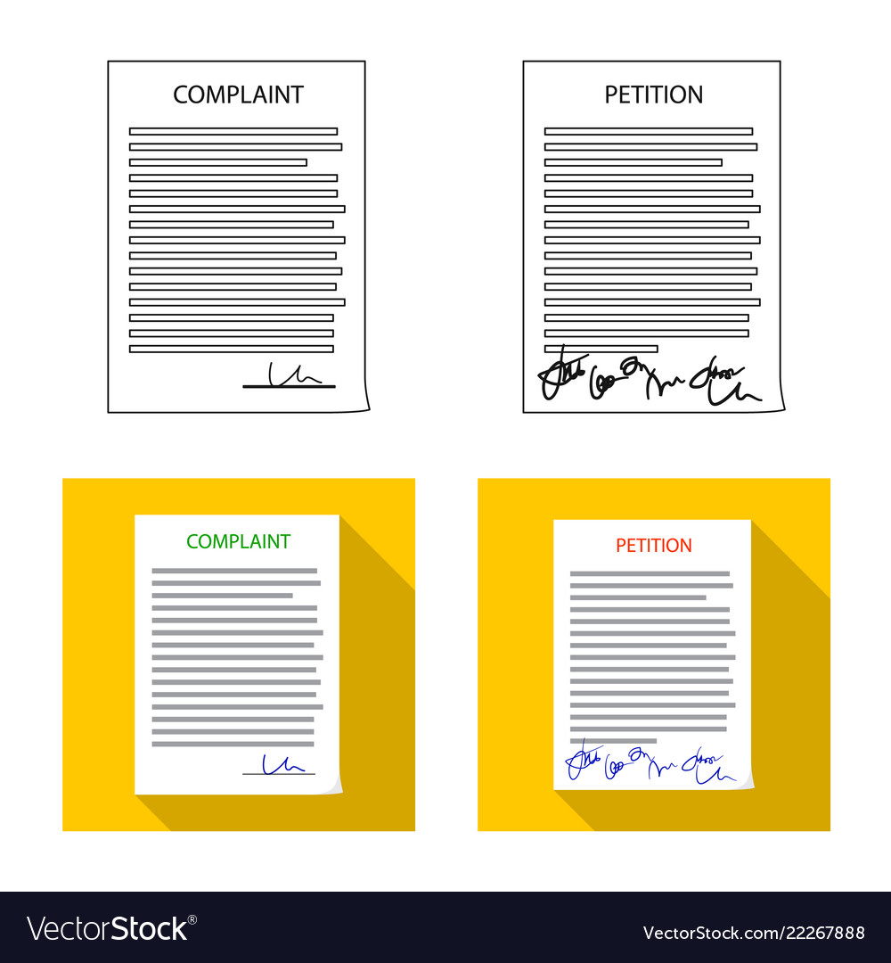 Design of form and document sign set