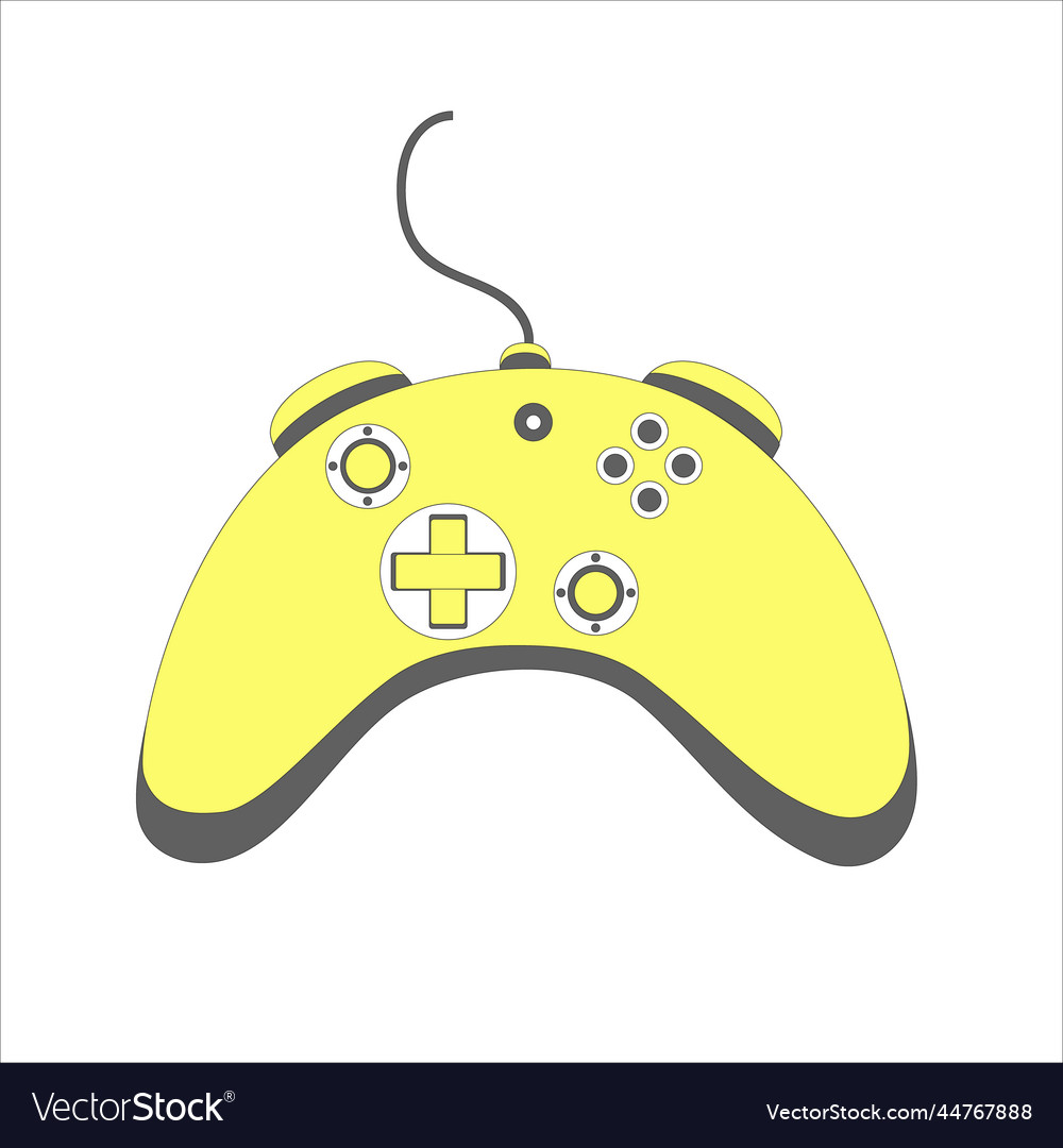 Gamepad controller isolated vector image Gamepad controller isolated