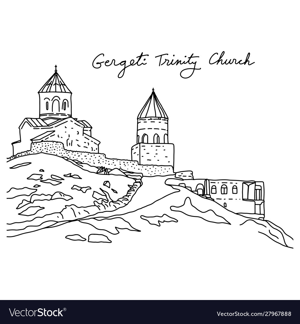 Gergeti trinity church or stepantsminda