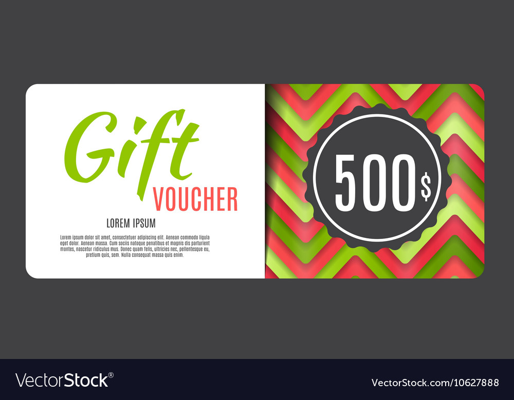 Gift voucher template for your