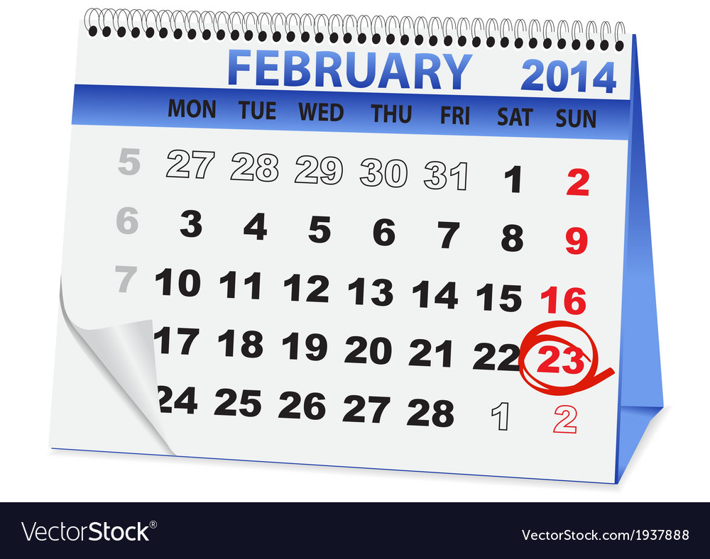 Holiday calendar for 23 february