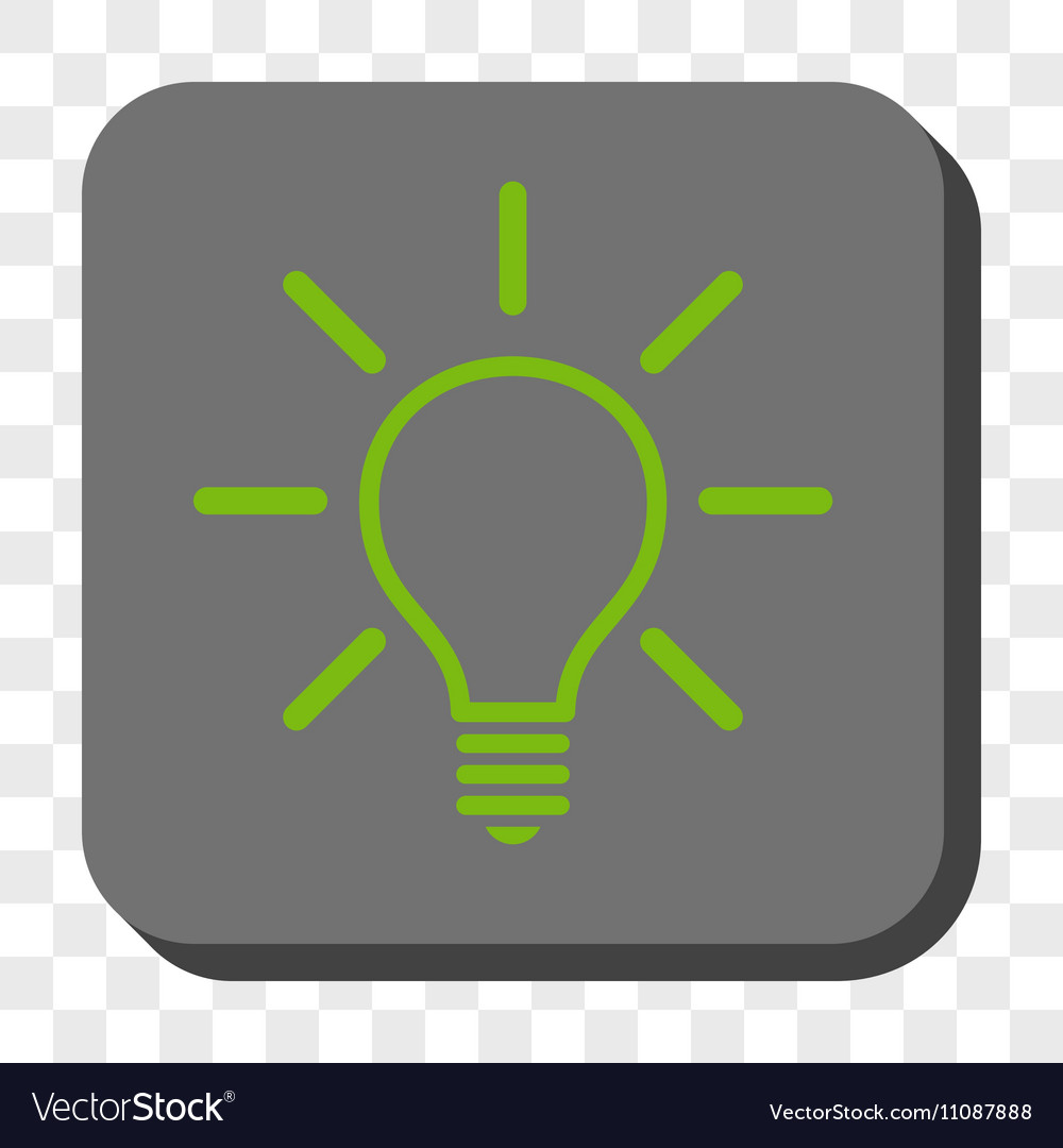 Light bulb rounded square button