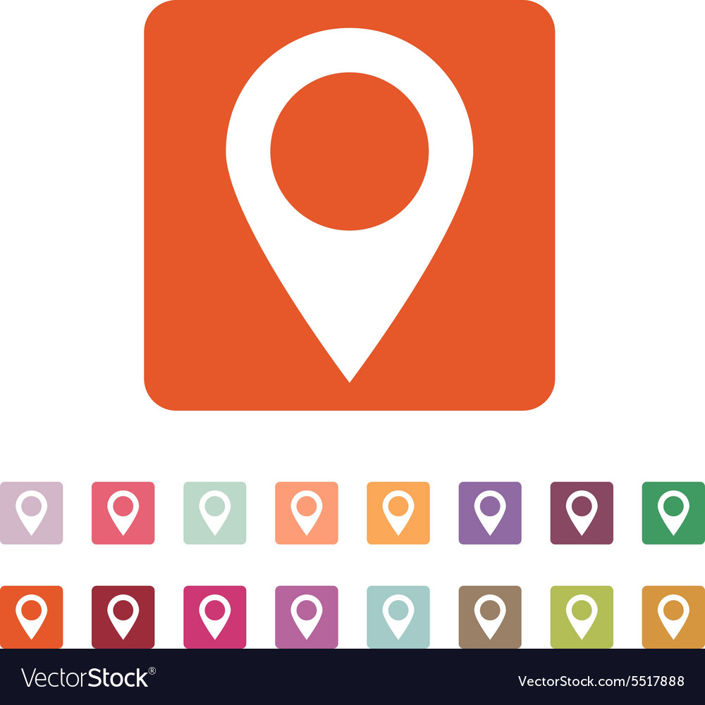 Pointer icon navigation and location symbol