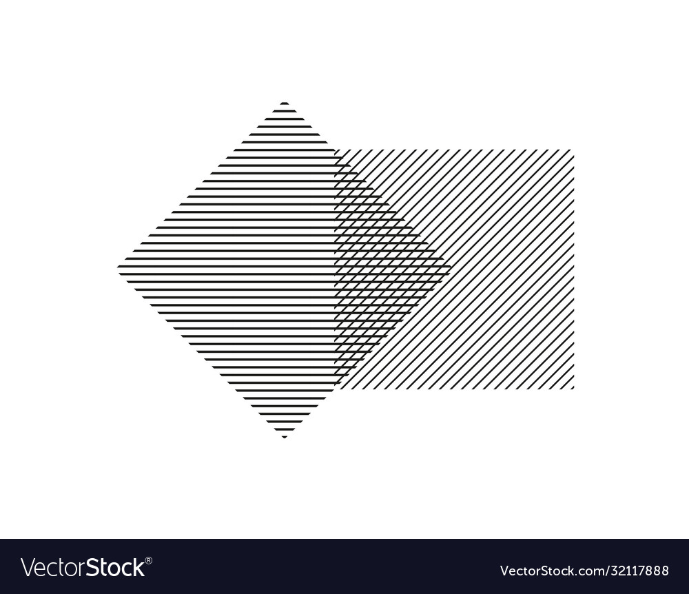 Two squares parallel lines intersect each
