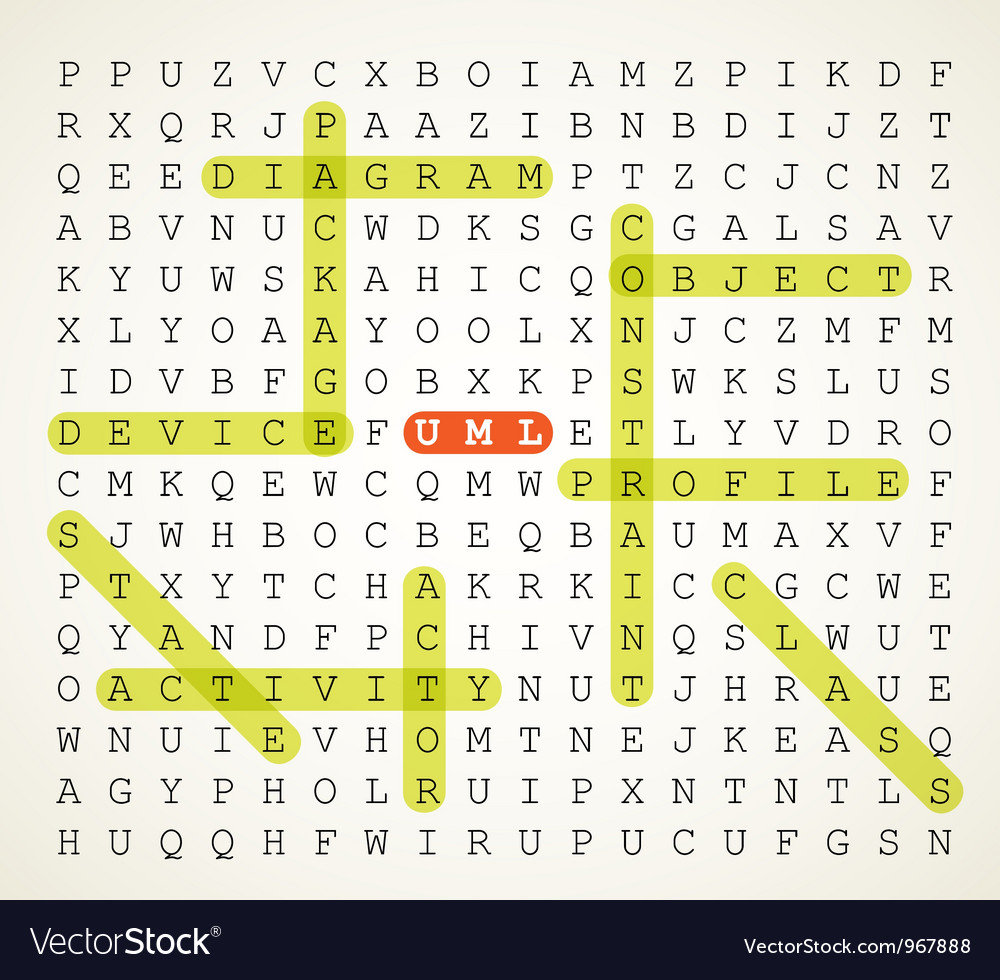 UML Word Search Puzzle