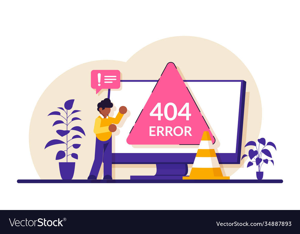 404 error page concept website interface ui