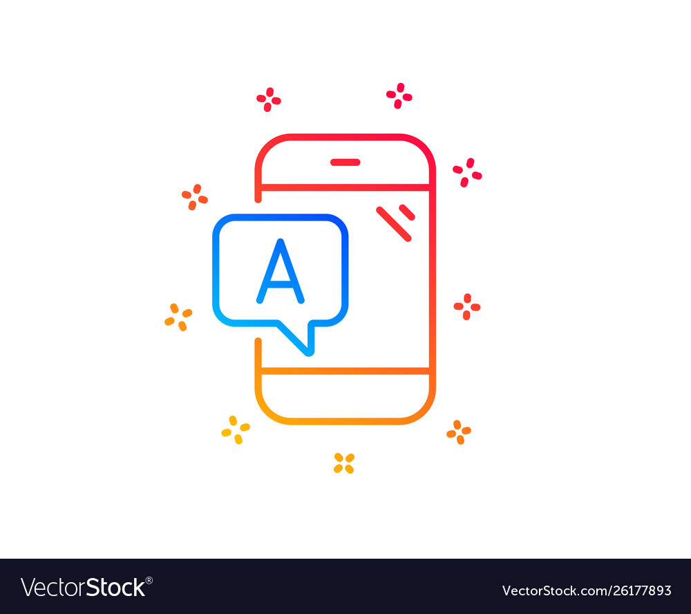 Ab testing line icon ui phone test sign