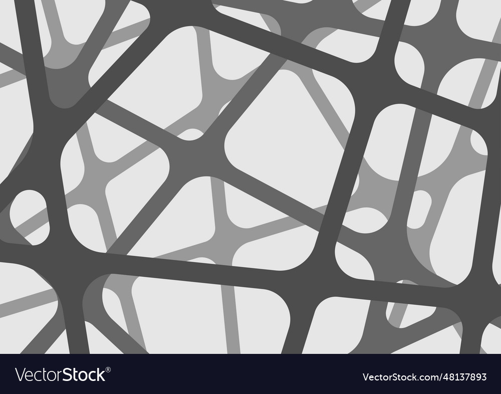 Abstract geometric black net web building square vector image Abstract geometric black net web building square