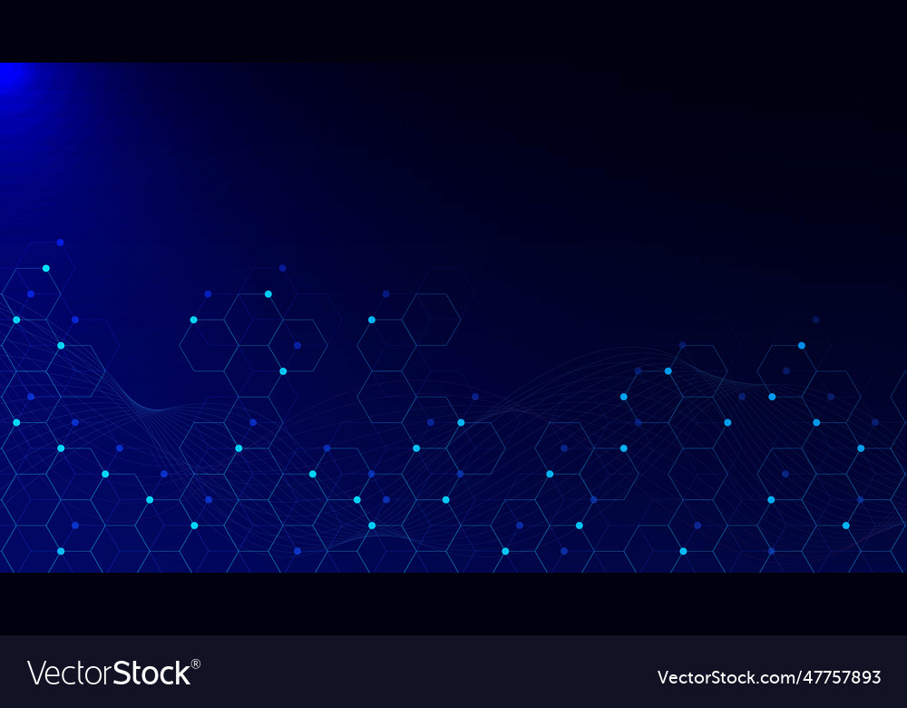 Abstract geometric with hexagonal shapes vector image Abstract geometric with hexagonal shapes