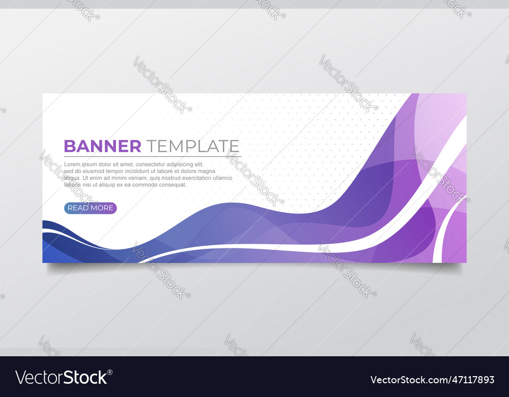 Abstract wave banner with colorful design