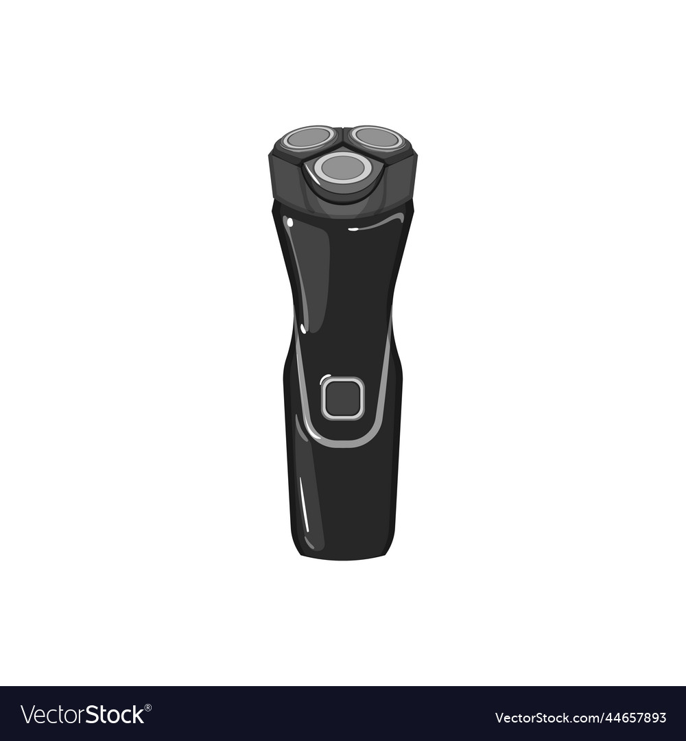 Care shaver electric cartoon Royalty Free Vector Image